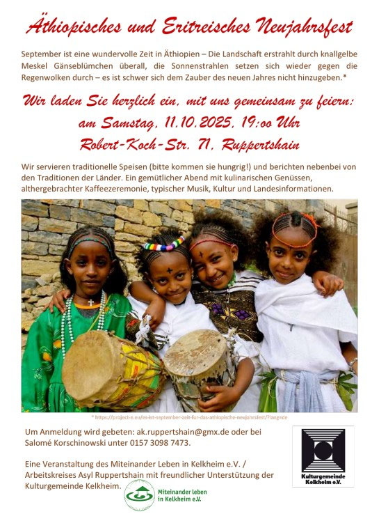 Einladung zum Eritreischen Neujahrsfest 2025