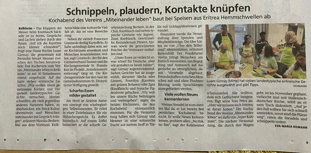 Eindrücke vom Eritreischen Kochevent